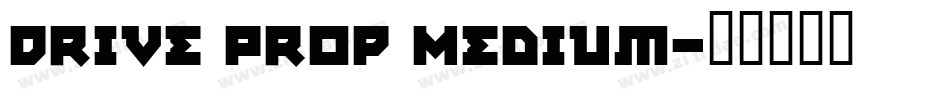 Drive Prop Medium字体转换